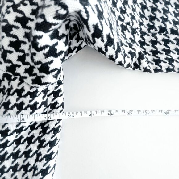 Tahari Women's Houndstooth Open Jacket Career Office Black White Size 10 - Picture 9 of 9